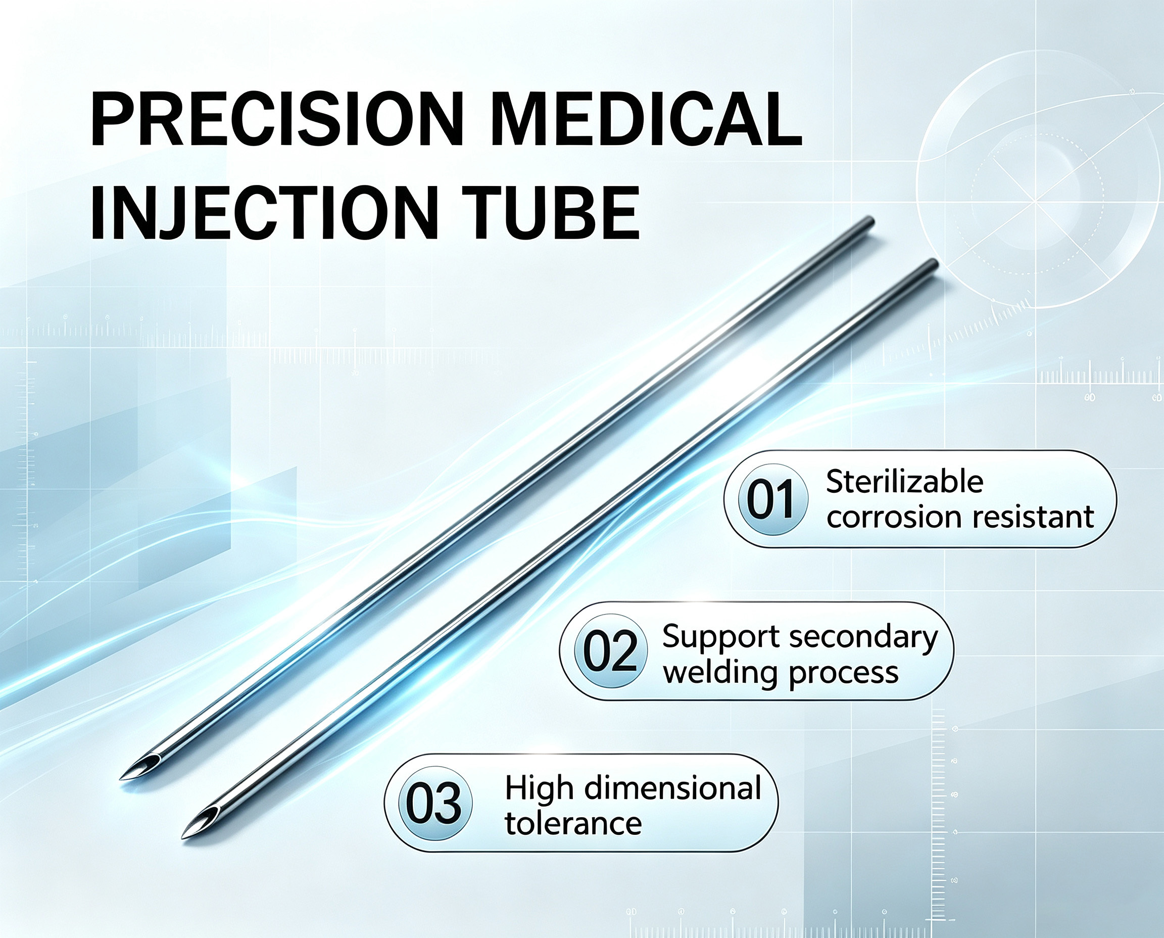 Customized Lancet Tip Stainless Steel Injection Needle
