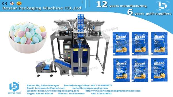 Pharma-Grade Pill Packaging Machine with Automatic Feeder & Custom Rounded Pouch Sealing