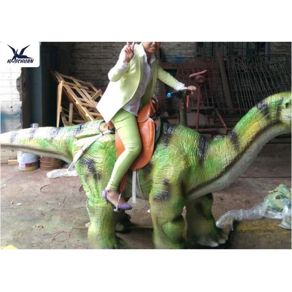 Custom Kiddie Rideable Dinosaur Toy Abdominal Breathing / Eyes Blink / Walking