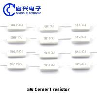 Résistance céramique 5W 10W 0,25R 0,5R 3R 27R 12R 100R 5% pour les applications à haute puissance