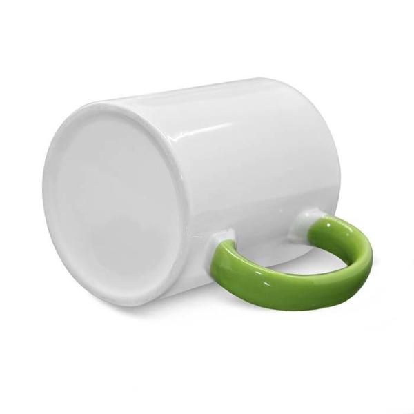 Custom Blank Sublimation Ceramic Mug Rim Colored 11oz Sturdy  Design
