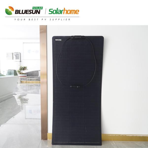 Bluesun Energy Solar Flexible 12 Volt Flexible with Adhesive Solar Panel 110w 160w for Home and Car