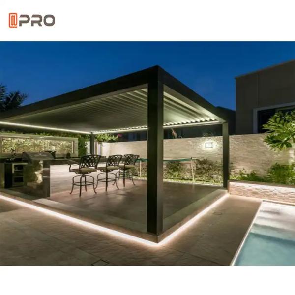 OEM Modern Aluminum Pergola Gazebo Outdoor Garden To Block Light And Rain