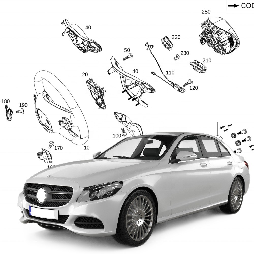 OE NO. A0008602800 Automobile Accessories for-benz C W205/W274 2017 full range aftermarket