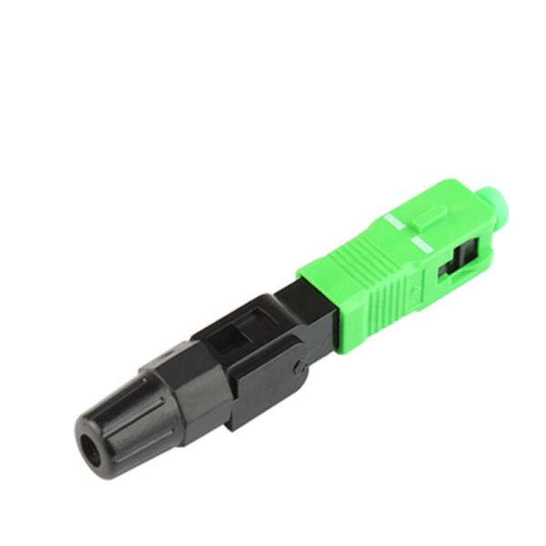 SC APC FTTH Fiber Connector Fast Install Easy Operation Good Connection Stability