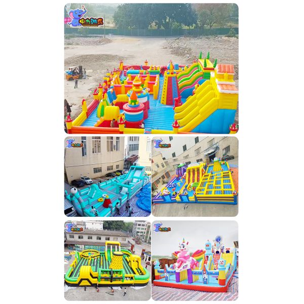 Customization Outdoors Inflatable Bouncy Castle  Inflatable Bounce Playground  