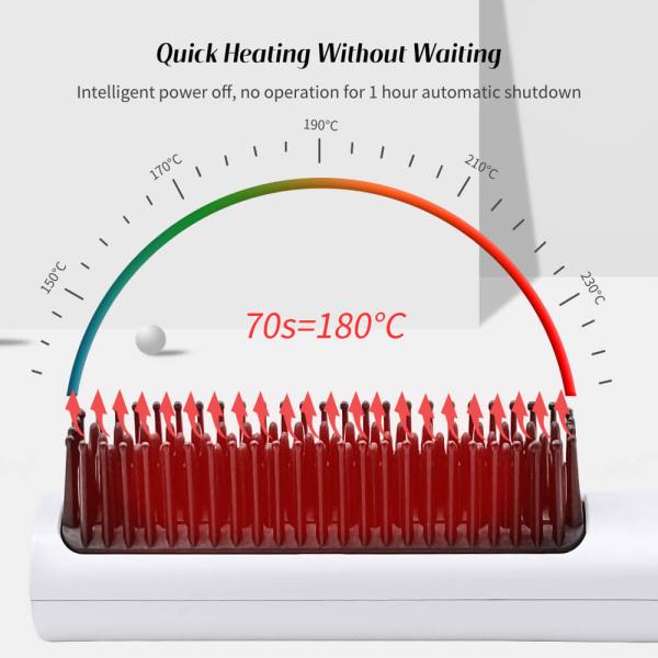 MCH Heating Straightening And Curling Brush Anti-Scalding Design New Hair Dryer