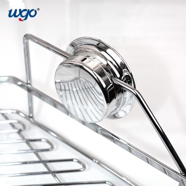 Rust Free Black Oxidized Stainless Steel Bathroom Corner Shelf Suction Cup
