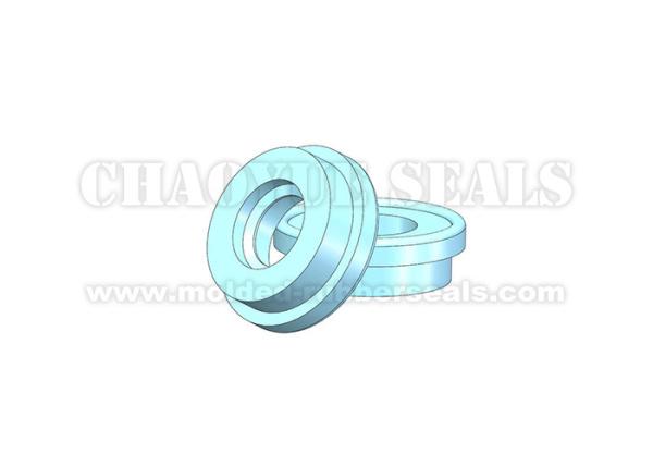 Food Grade Blue Silicone Rubber Grommets Resistant To Hydrochloric Acid Ozone