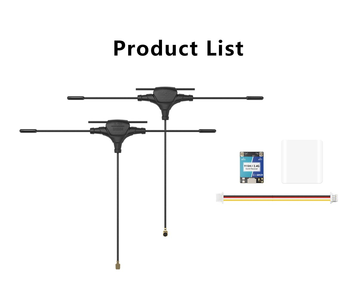 ELRS 915M/2.4G Gemini Xrossband Receiver Dual-Band Receiver Module 2.4GHZ 900MHZ RX Antanna for FPV Racing Drone Parts