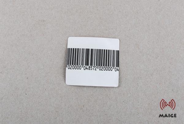 White Waterproof 8.2 Mhz Security Labels Customized Size For Shopping Mall