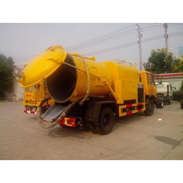 4x2 Vacuum Sewage Suction Trucks with Vacuum Pump 4cbm 4000L Sewel Jetting
