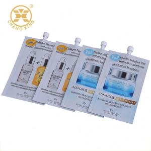 AL PE Plastic Cosmetic Packaging Bag Spout Pouch Liquid Cream Sample With Cover