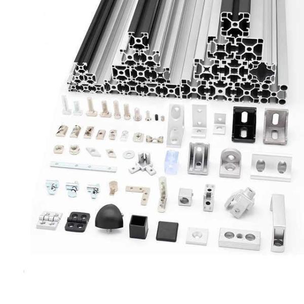 Profilé en alliage d'aluminium anodisé 4040 argenté standard européen 40x40