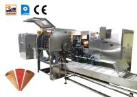 Máquina automática para fazer casquinha de sorvete Máquina de fazer cone de waffle de neve 1,5kw