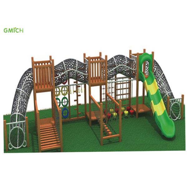 Kindergarten Kids Slides Set WOODEN Playground Equipment Outdoor play ground