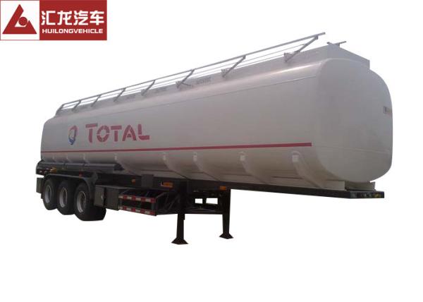 Total Standard 10000 Gallon Fuel Tank Trailer , 45cbm Trailer Gas Tank Big Volume Anti - Corrosion Paint