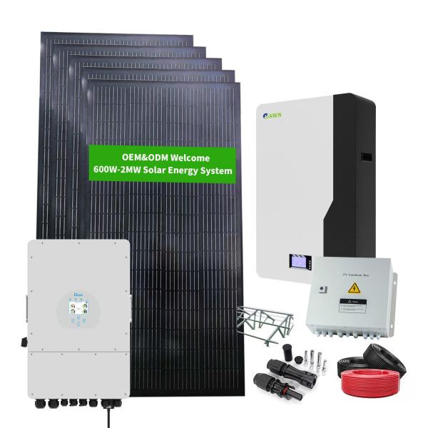 Hot Sale Photovoltaic Panel Solar Power System 5KW 6KW 8KW 10KW Complete Hybrid Solar Energy System for Home