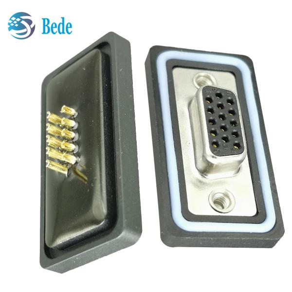 D Conectores femeninos para temperaturas extremas 500 ciclos de apareamiento y temperatura de funcionamiento -55°C a 125°C