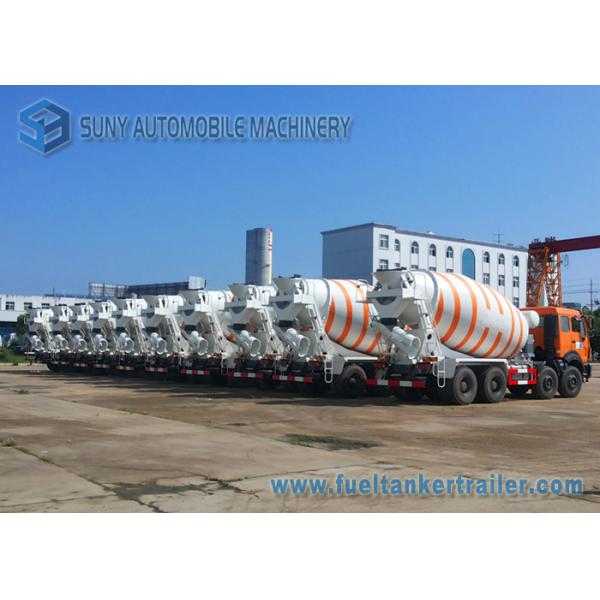 8X4 85Km/h 10m3 Mixer Truck North Benz truck White And Orange