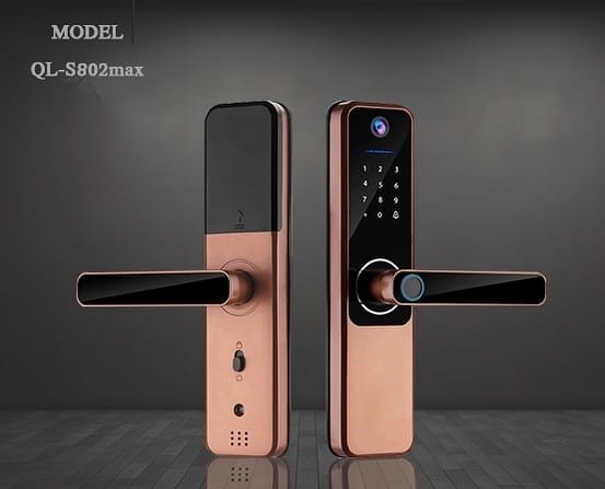 Durable Alkaline Battery Fingerprint Door Lock Tuya Bluetooth Fingerprint Door Lock