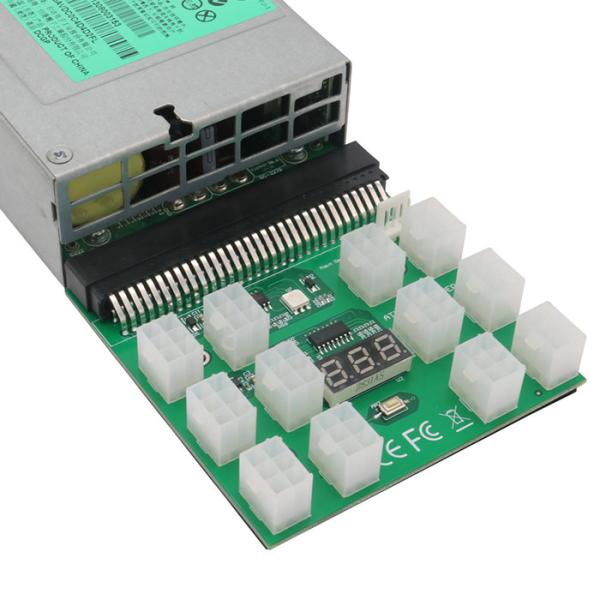 Power Supply Breakout Board With 12 PCS ATX 6Pin  For Emerson 7001484 Power Supply For Bitcoin