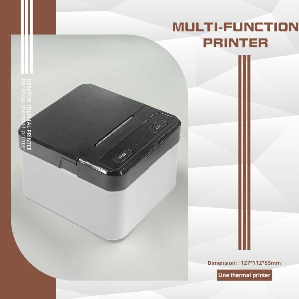 1- 2 Inch Wireless Bluetooth Thermal Printer for Multi-Language Receipts and Barcodes