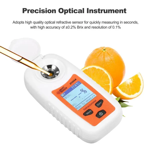 St355A Digital Portable Refractometer Atc Sugar Percent Tester