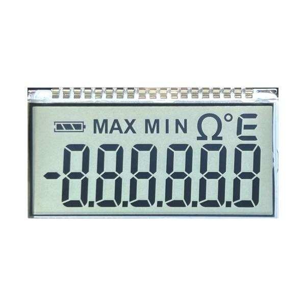 Affichage LCD à 8 segments personnalisé et 7 segments d'écran LCD Options de prix pour les écrans en noir et blanc, solutions de haute qualité