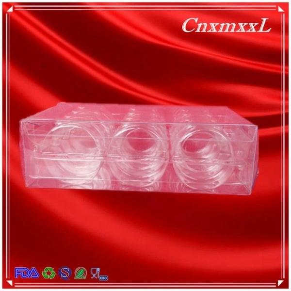 Square Folding Plastic Macaron Packaging 12 Pack Macaron Blister Tray