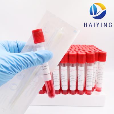 Tubos do espécime do sangue do teste da gripe do vírus