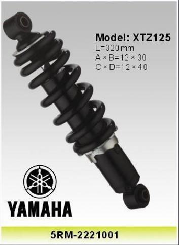 Yamaha XTZ 125 Motorbike Shock Absorbers 320MM Motors Rear Shocks , 5RM-2221001