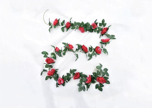 High Simulation Wedding Backdrop Stage Artificial Rose Garlands