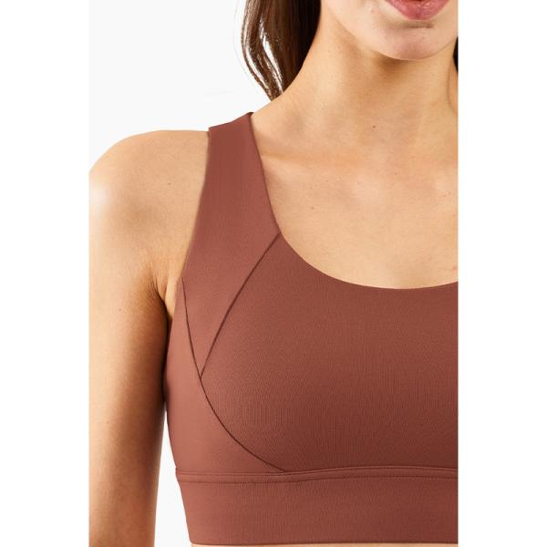 4 Colors Cross Back Padded Sexy Yoga Sports Bra Women Breathable Four Way Stretch