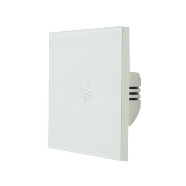 Tempered Touch Tuya Smart Switch 240V 10A Wifi Fan Speed Controller