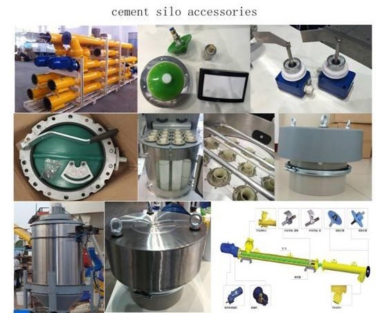 Professional 100 Ton Cement Storage Silo With Automatic Dust Collector