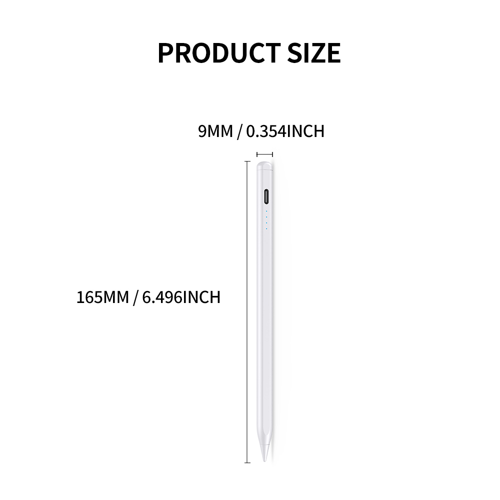 XDGY P6 Active Capacitive Stylus Pen with Magnetic Attraction & Palm Rejection Aluminum Alloy Compatible with Phones/Tablets