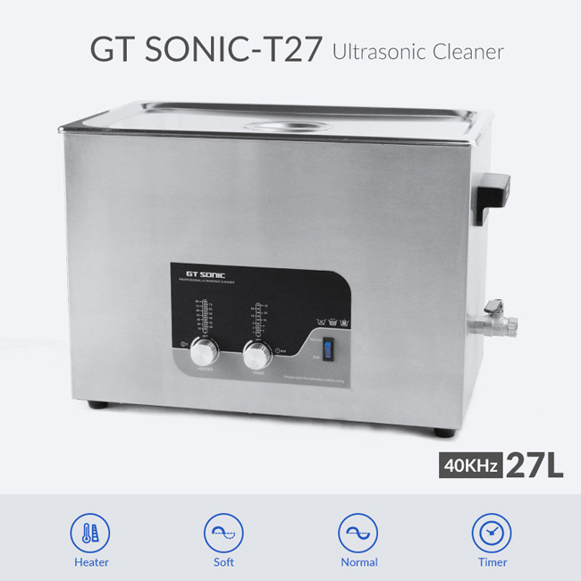 деятельность ручки силы ультразвукового уборщика 27L Benchtop двойная для чистки сопла фильтра