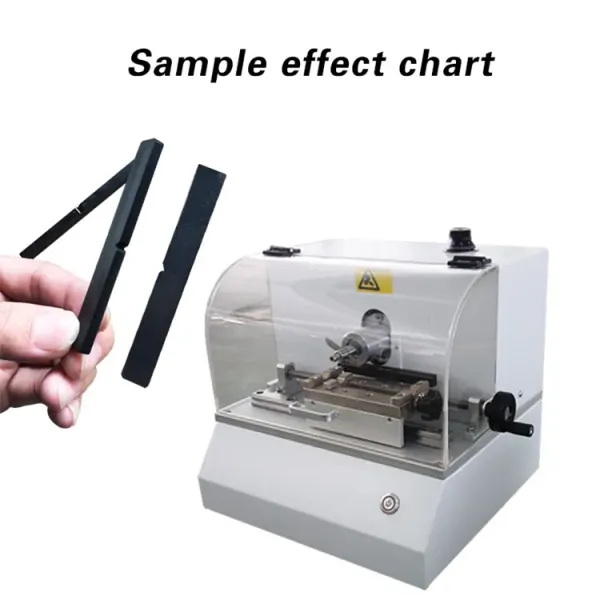 ISO180 ASTM D256 Compliant Plastic Notching Machine with Alloy Steel Cutting Tools for High Efficiency Sample Preparation