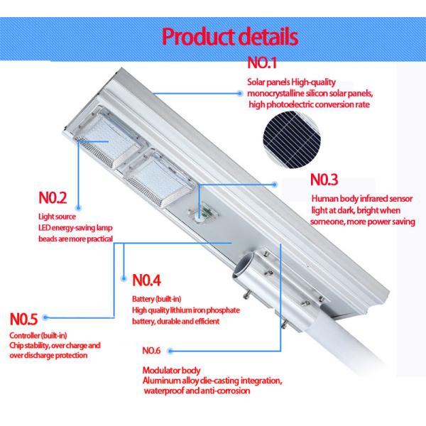 Long-Lasting and Waterproof Solar LED Street Lights for Simple Outdoor Installation
