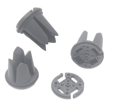 Silicone Overmolded Plastic Auto Parts with PU Coating
