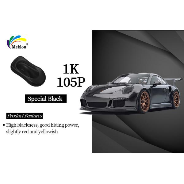 Boa resistência a intempéries 1K Super preto Auto Paint ODM OEM Car Refinish Paint