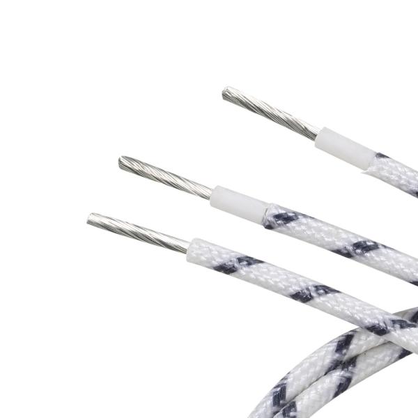 Silicone rubber insulation tinned copper wire UL3122 300V 200C heater motor white black blue