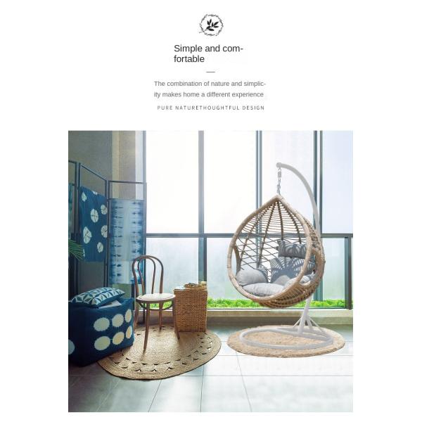 Single Basket Hanging Children Rattan Egg Chair