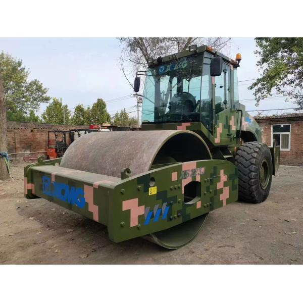 XCMG XS223J Использованные дорожные ролики Одноколесный стальной колесный ролик Ультратяжелый приводной вибрационный ролик