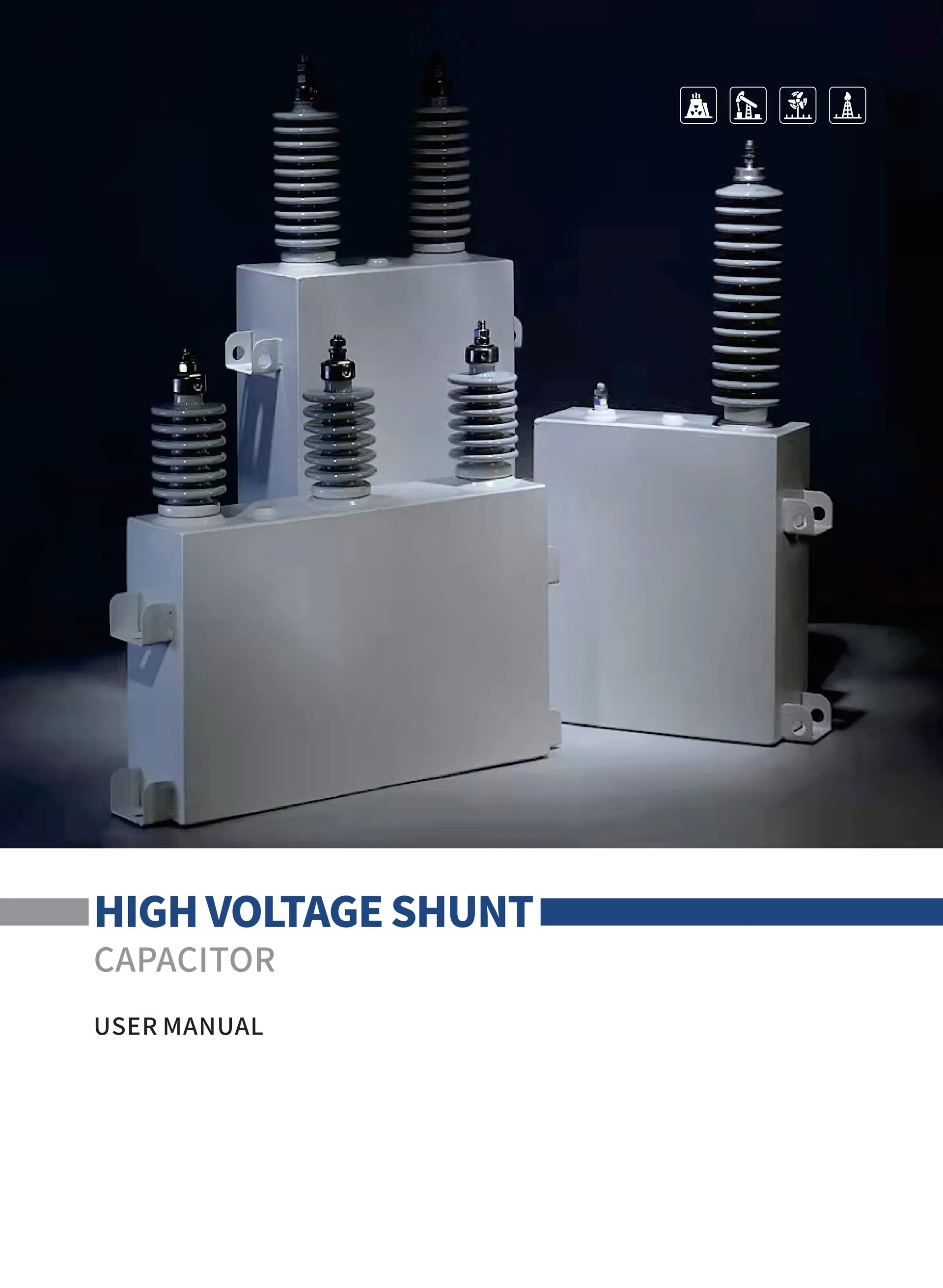 High-Voltage AC Shunt Single/Three Phase Metalized Polypropylene Power Electric Capacitor for Reactive Compensation
