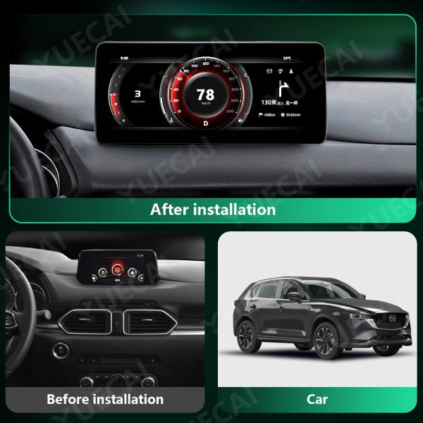 10.25 pouces Mazda CX-5 Cars Unité de tête Pour 2016-2022 Système d'origine Système Android CarPlay