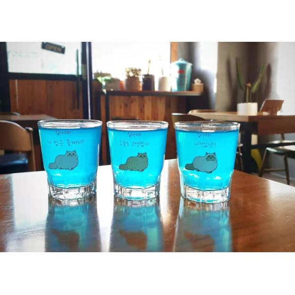 Autocollants faits sur commande de transfert de l'eau pour le verre, décalque de