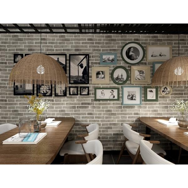 Modern 3D Faux Brick Wallpaper Interior 3D Brick Wallpaper Living Room 10m Roll