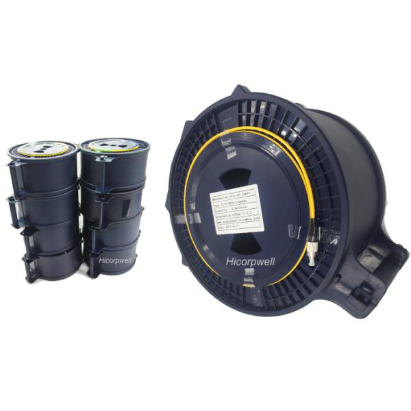 Cilindro do lançamento de OTDR 250 palavra simples 3.0mm da fibra da manutenção programada 9 do carretel de cabo de fibra ótica do mícron/125um G652D